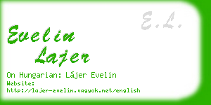 evelin lajer business card